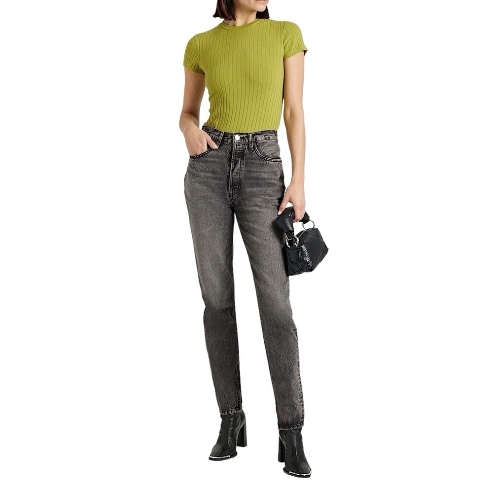 LEVI’S Wedgie Button Fly High Waist Slim Straight Jeans